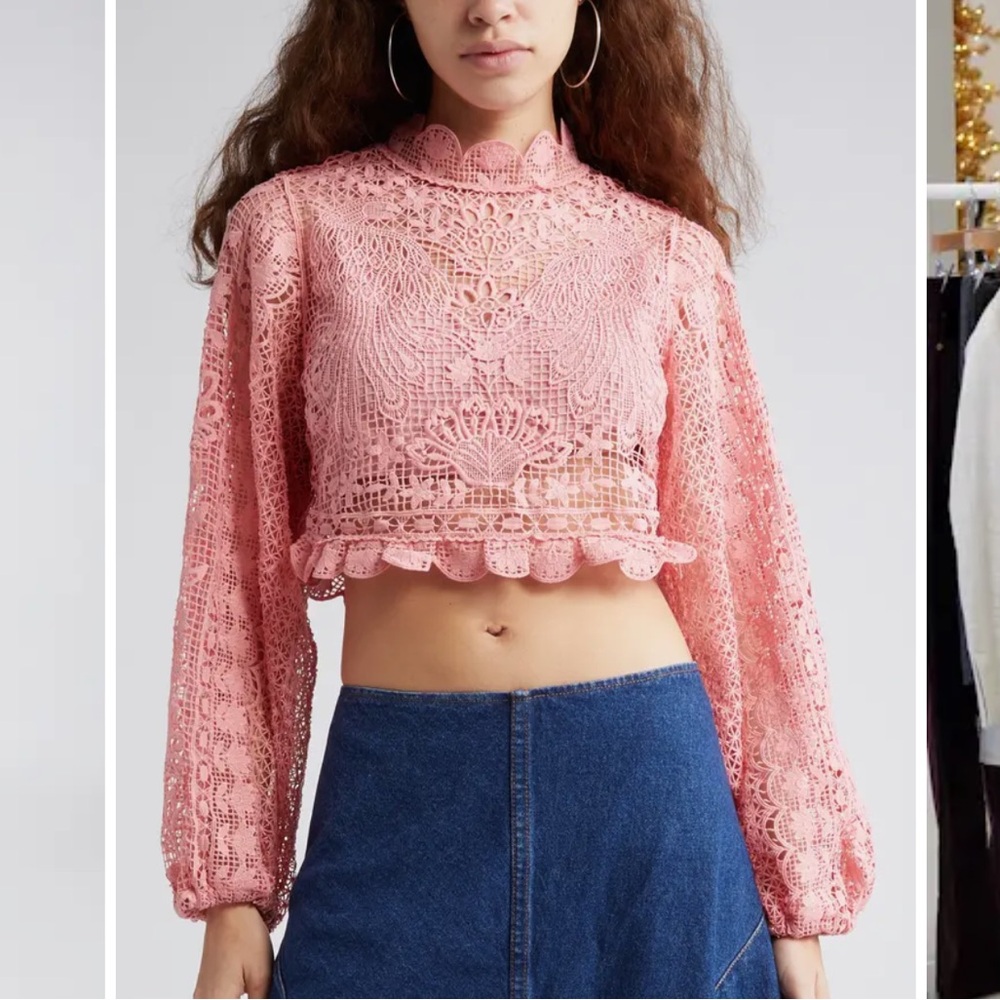 Long sleeve crop top